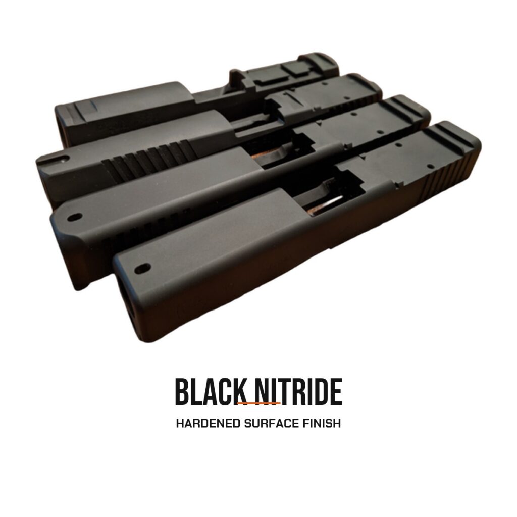 Pistol Slide – Black Nitride – Finish Only (No Machining)