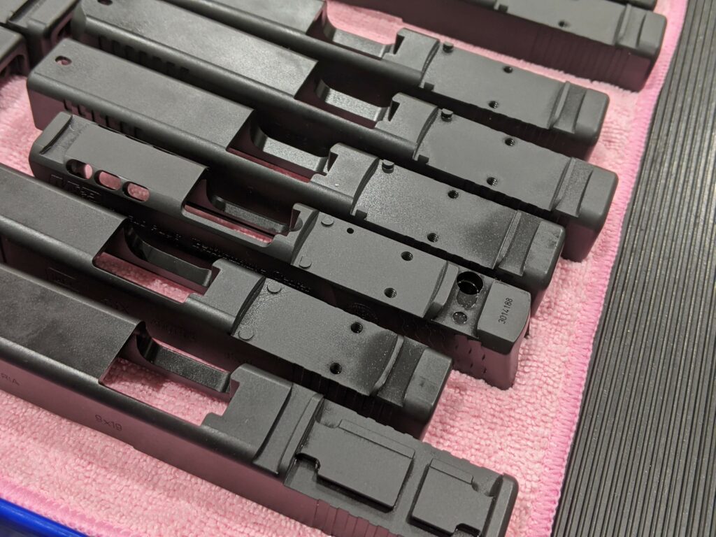 Black nitride finish, OEM-like appearance