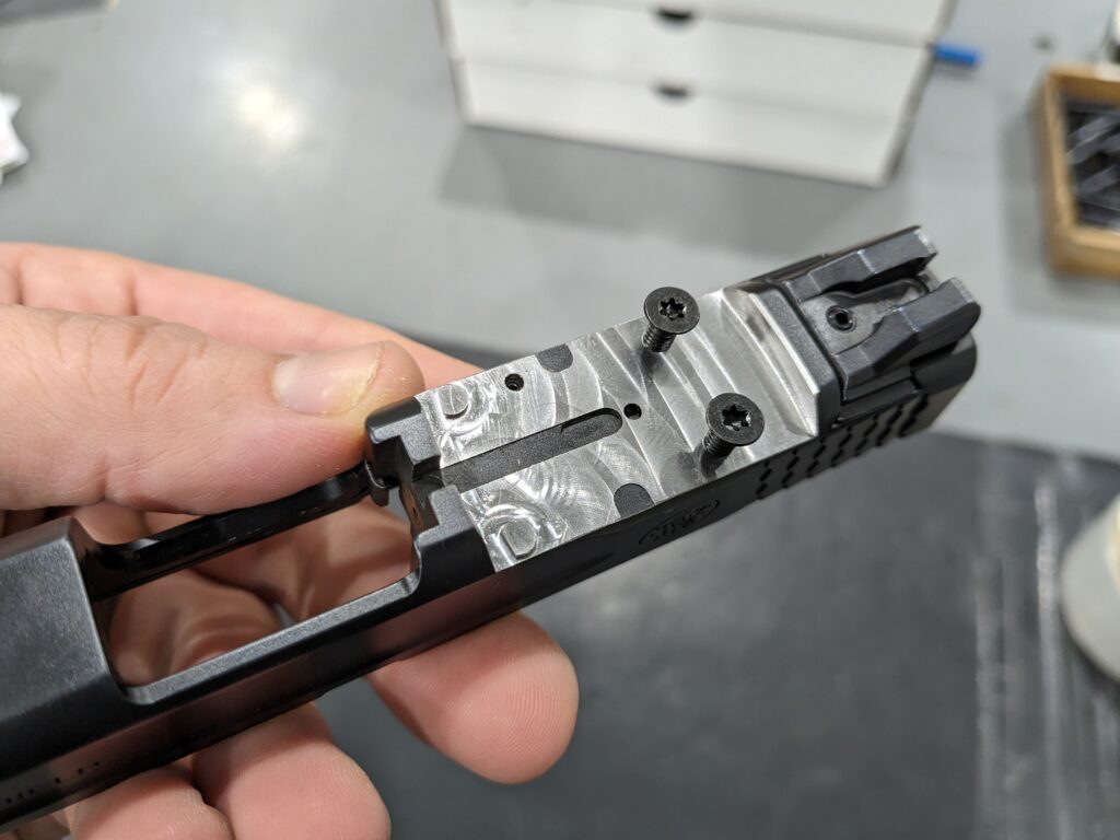 Bare metal optic cut
