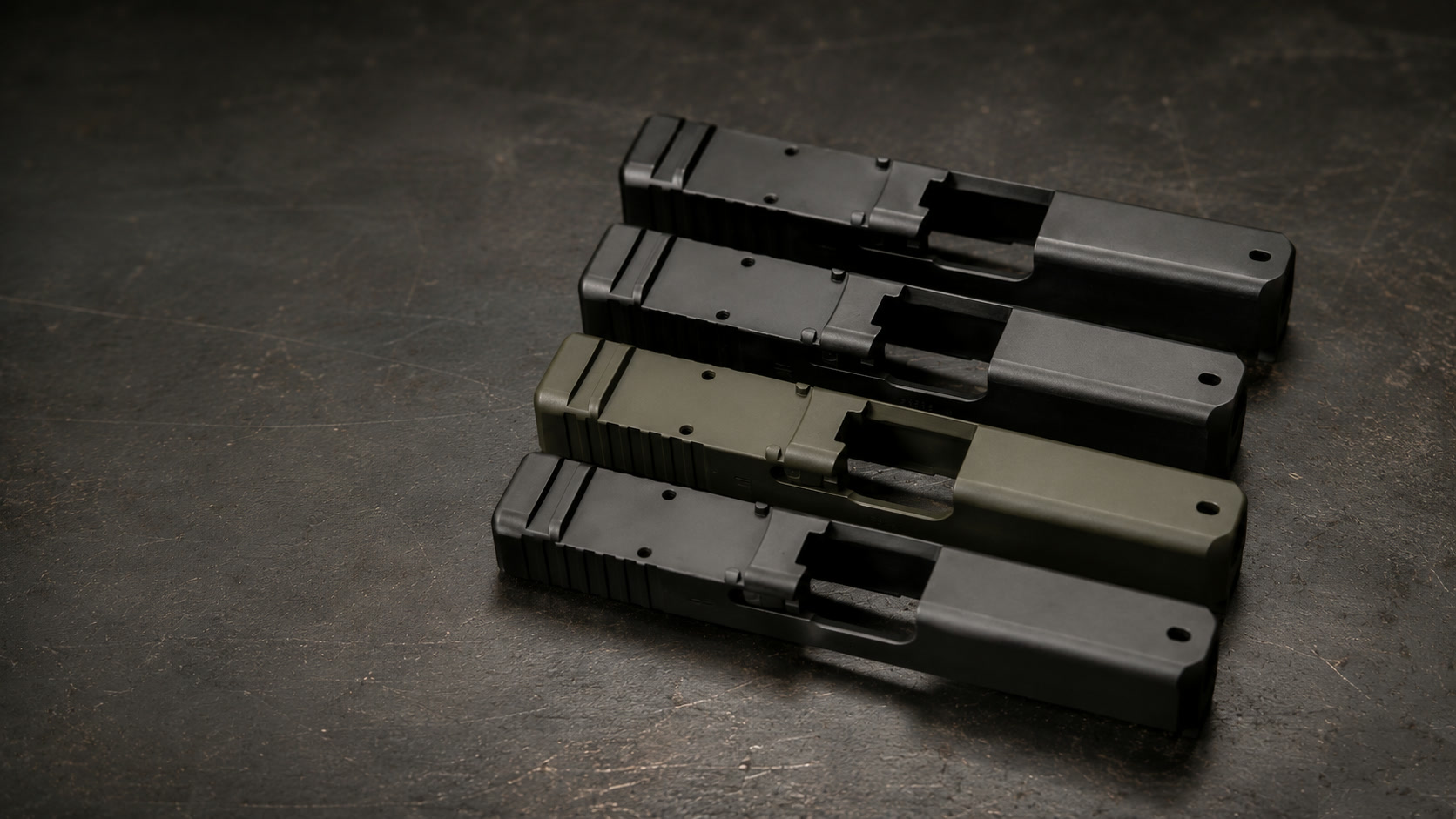 Wager Machine Works precision pistol slides on the shop floor